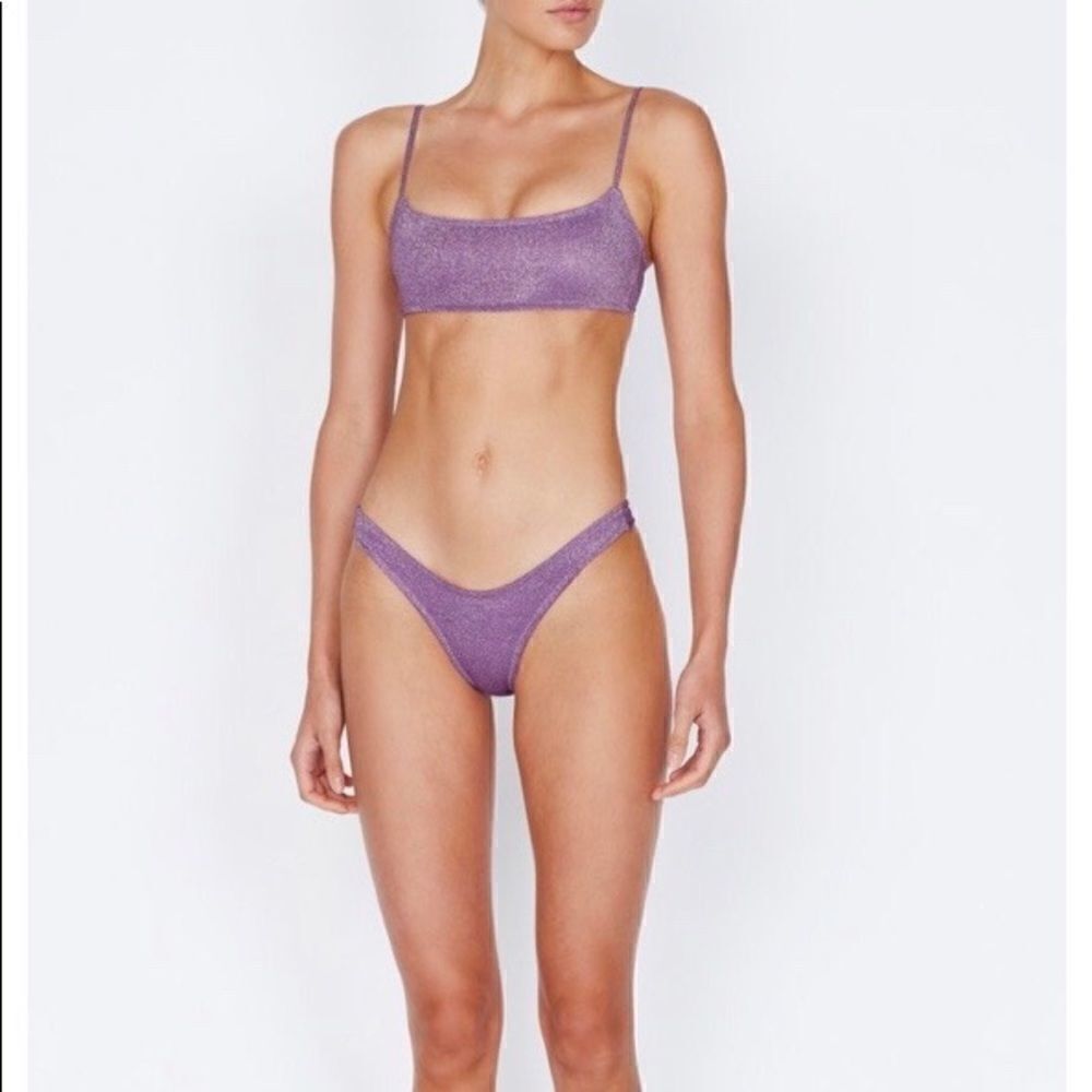 TRIANGL- MICA CHEEKY VIOLET SPARKLE SET NO BAG NEW WITH TAGS 💜